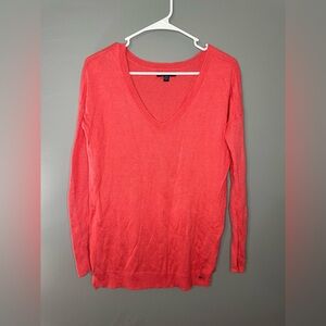 American Eagle outfitters Coral Womens V-Neck Sweater